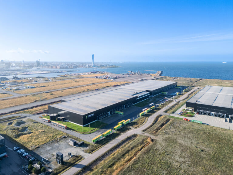 Luchtfoto van pand Westerman in Malmö